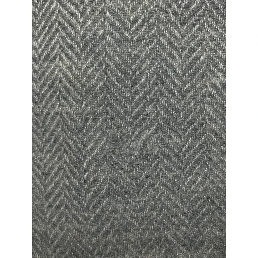 Ralph Lauren Wool Cashmere Herringbone Pillow Cover Gray 20x15